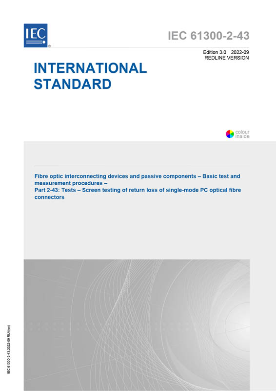Cover IEC 61300-2-43:2022 RLV